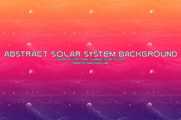 PSD editable cosmic background with planet and star patterns