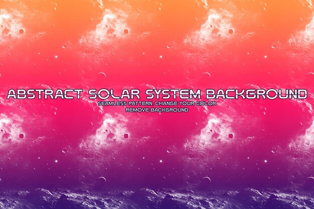 PSD editable cosmic background with planet and star patterns