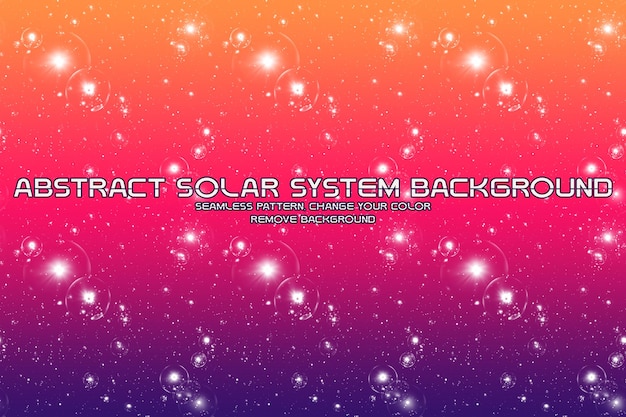 PSD editable cosmic background with planet and star patterns