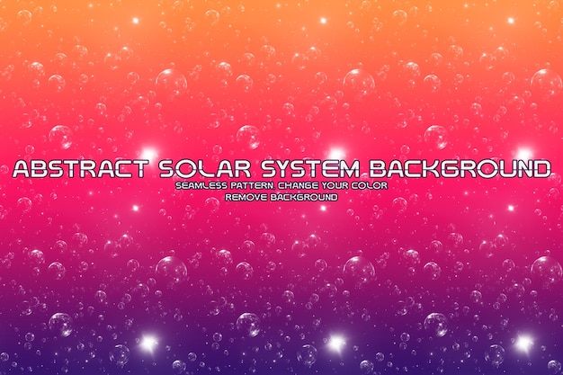 PSD editable cosmic background with planet and star patterns