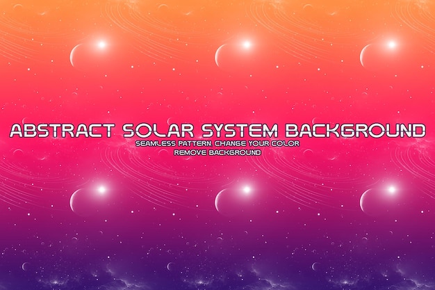 PSD editable cosmic background with planet and star patterns