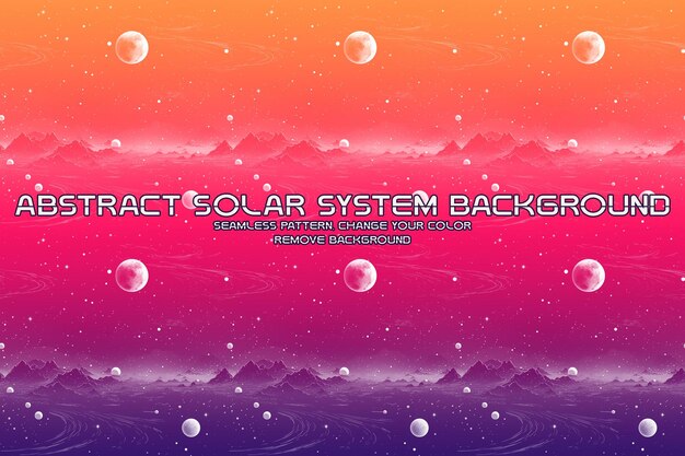 PSD editable cosmic background with planet and star patterns