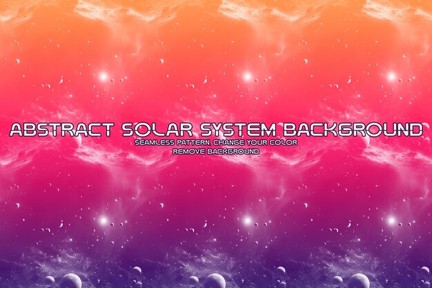 PSD editable cosmic background with planet and star patterns