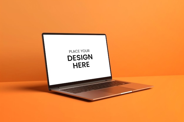 Editable desktop screen mockup design template realistic imac mockup