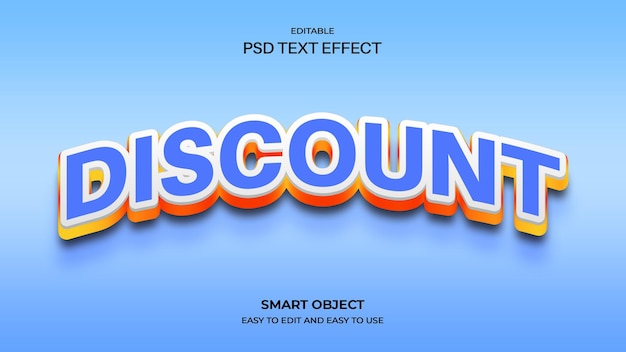 editable discount text