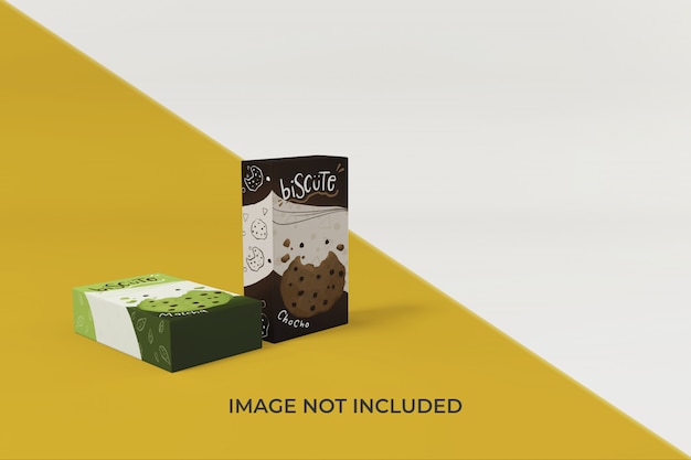 PSD modello di progettazione mockup di packaging alimentare modificabile