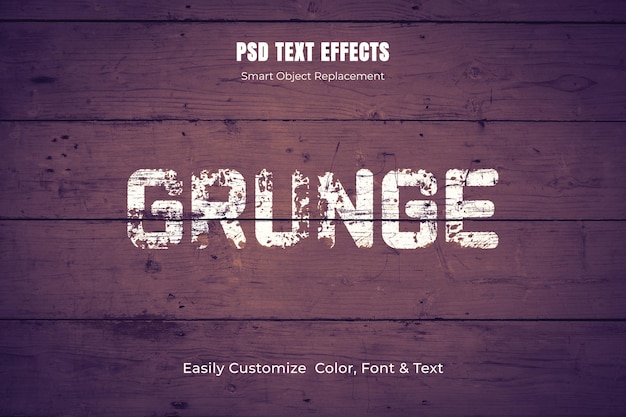 Editable Grungy text effect