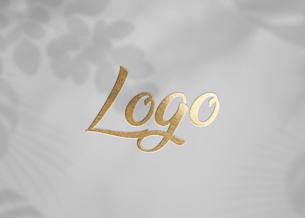 Editable logo mockup psd template