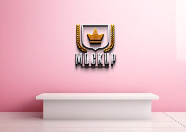 PSD modello psd di mockup del logo modificabile