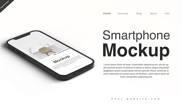 Editable Mobile Phone Mockup