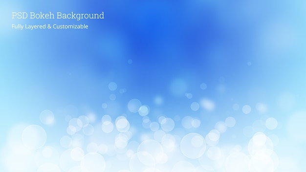 PSD Редактирование psd bokeh background