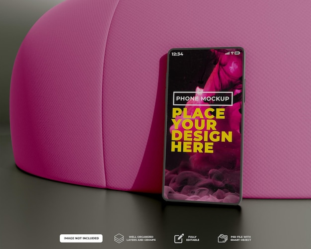 PSD editable psd screen smartphones with display mockup