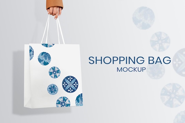 Editable psd shopping bag mockup