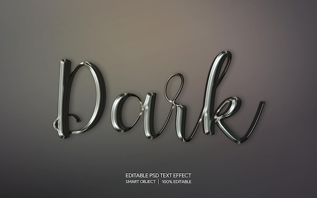 PSD editable psd text effect 3d alphabet style