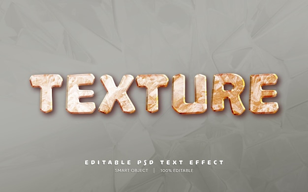 Editable psd text effect 3d alphabet style