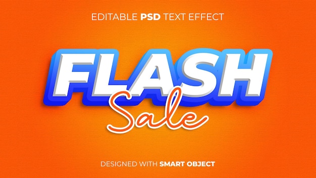 Editable PSD Text Effect of Flash Sale for Title Copy Poster Event etc