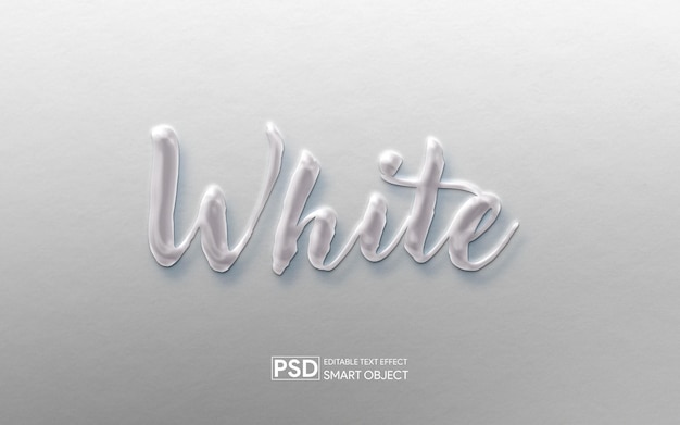 Editable psd text effect