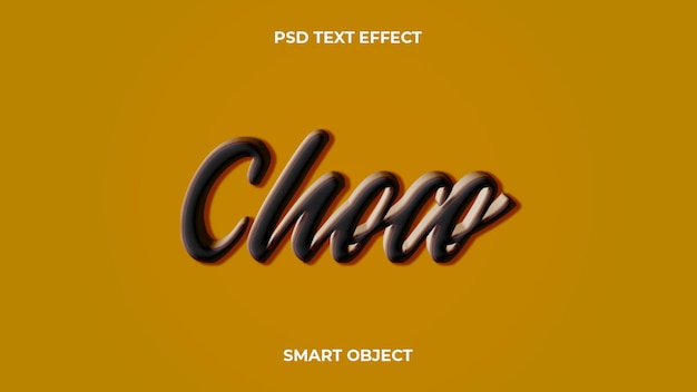 Editable psd text effect