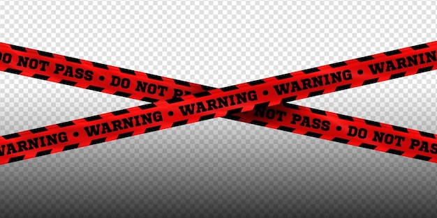 Editable psd warning tape danger stripes police crime