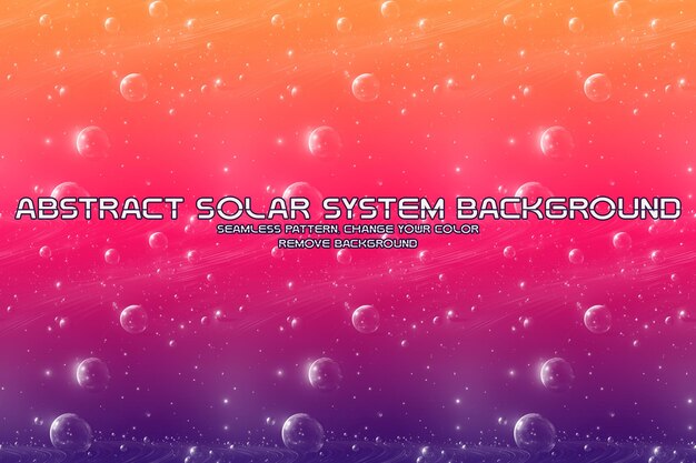 PSD editable solar system glitter background minimalist liquid texture