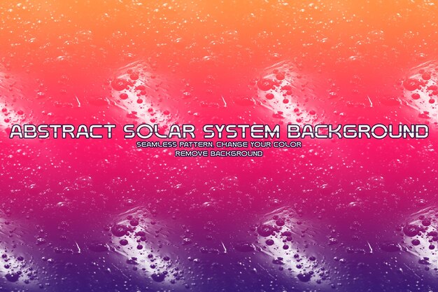 PSD sfondo glitter modificabile del sistema solare texture liquida minimalista