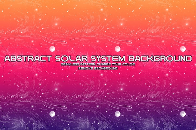 PSD editable solar system glitter background minimalist liquid texture