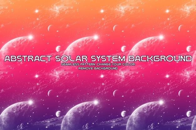 PSD editable solar system glitter background minimalist liquid texture