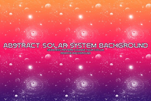 Editable solar system glitter background minimalist liquid texture