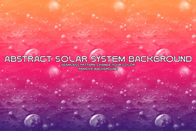 PSD editable solar system glitter background minimalist liquid texture