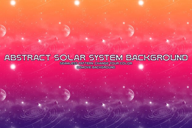 PSD editable solar system glitter background minimalist liquid texture