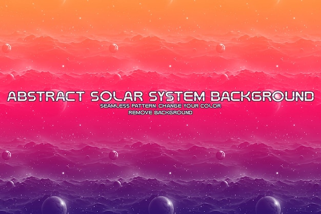 PSD editable solar system glitter background minimalist liquid texture