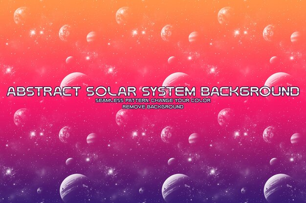 Editable Solar System Glitter Background Minimalist Liquid Texture