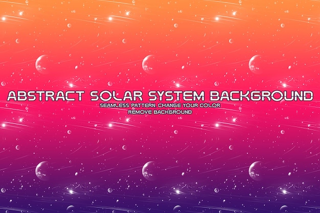 PSD 編集可能な太陽系キラキラ背景ミニマリスト液体テクスチャ
