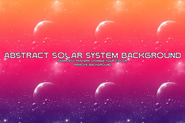 Editable Solar System Glitter Background Minimalist Liquid Texture