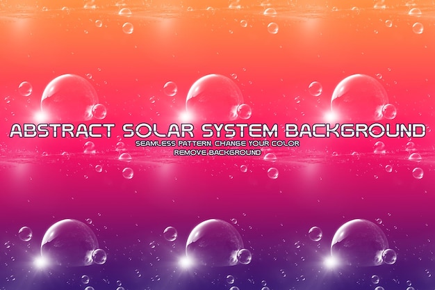 PSD editable solar system glitter background minimalist liquid texture