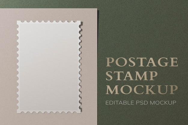 PSD editable stamp mockup psd