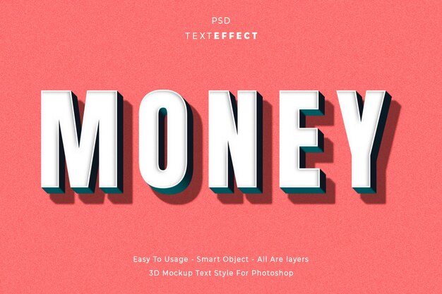 Editable text and font effect style template