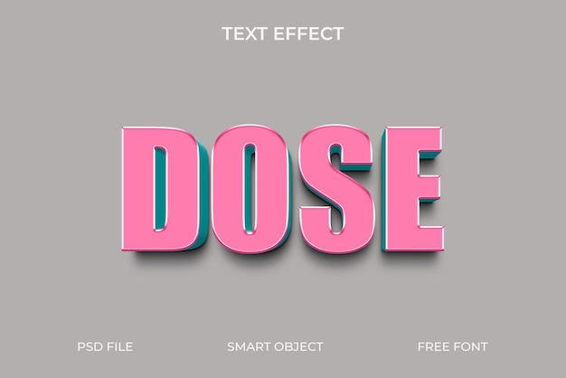 Editable text effect 3d style editable text effect