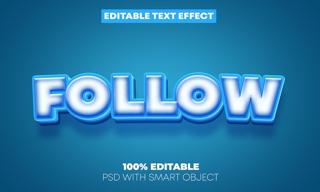 Editable text effect follow text styles