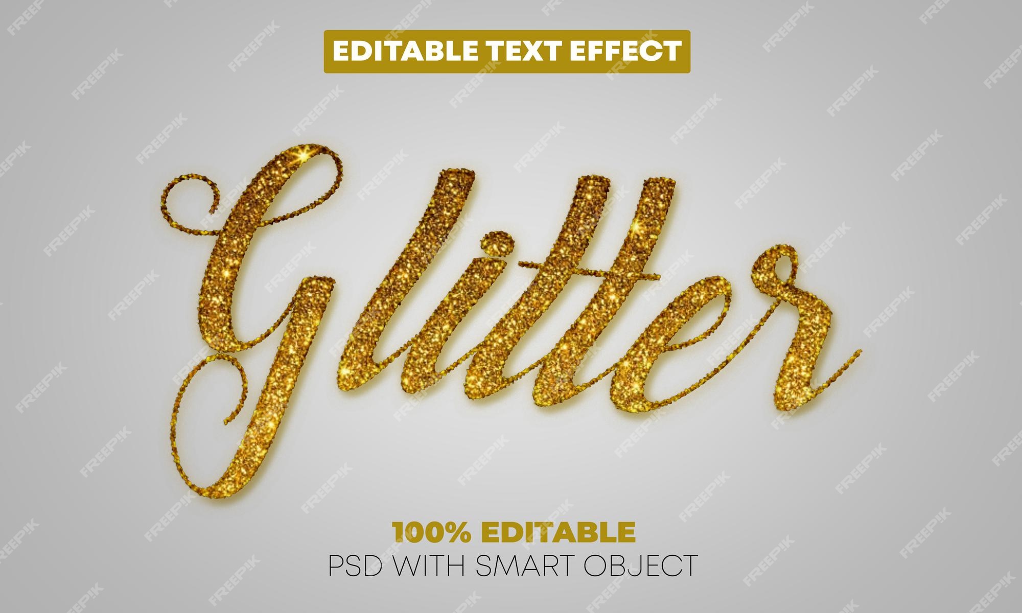 Glitter text generator