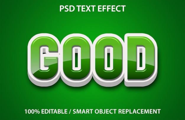 Editable Text Effect Good Premium