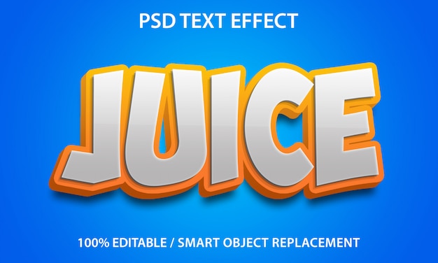 Editable Text Effect Juice