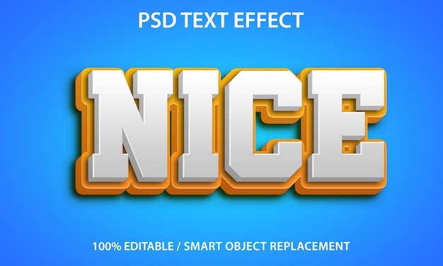 Editable text effect nice