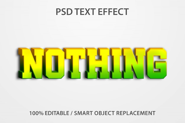 Editable Text Effect Nothing