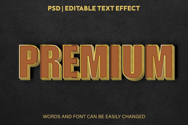 Editable Text Effect premium