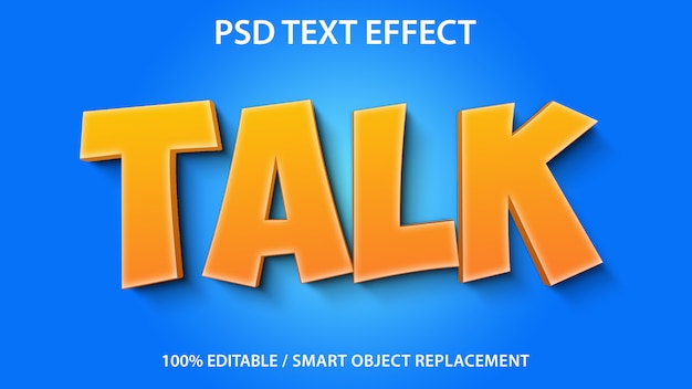 Editable Text Effect Talk