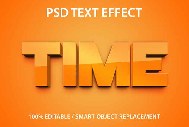 Редактируемый текстовый эффект time premium