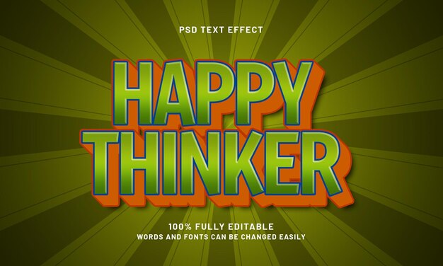 editable text effect with smart and funny text style
