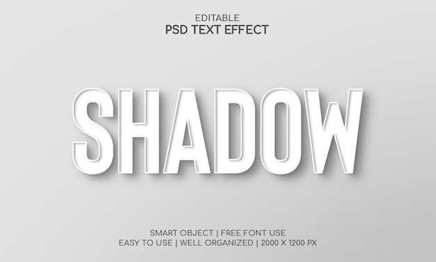 editable text effect with smart object