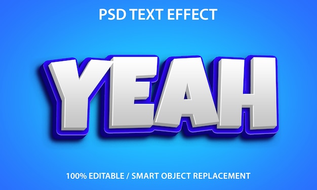 Editable text effect yeah